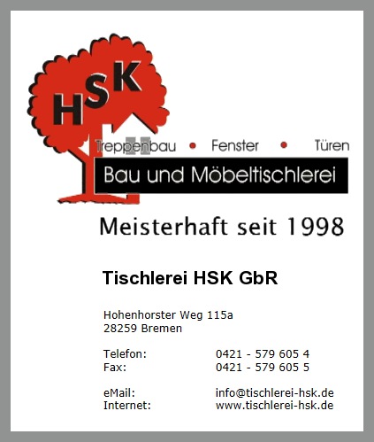 Tischlerei HSK GbR