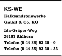KS-WE Kalksandsteinwerke GmbH & Co. KG