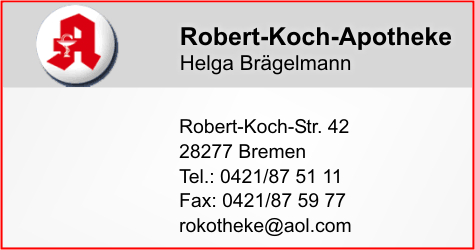 Robert-Koch-Apotheke Helga Brgelmann