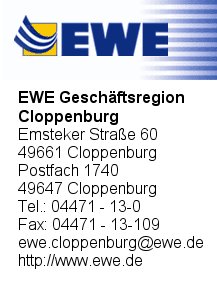EWE Geschftsregion Cloppenburg