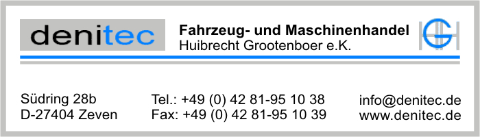 denitec Fahrzeug- und Maschinenhandel Huibrecht Grootenboer e.K.