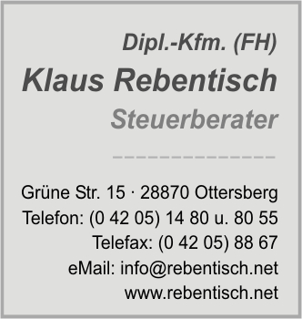 Rebentisch Klaus Dipl.-Kfm. (FH) Steuerberater