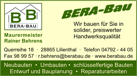 BERA-BAU Maurermeister Rainer Behrens